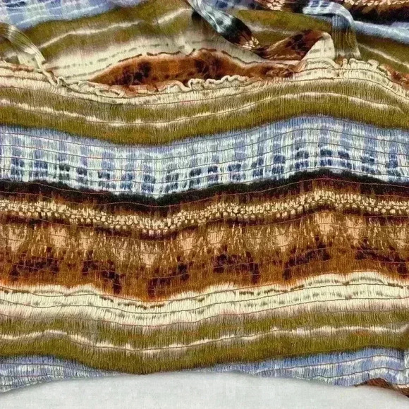 Gypsies & Moondust Womens XL Multicolor Sleeveless Romper Rayon Boho Stretchy - Picture 10 of 16